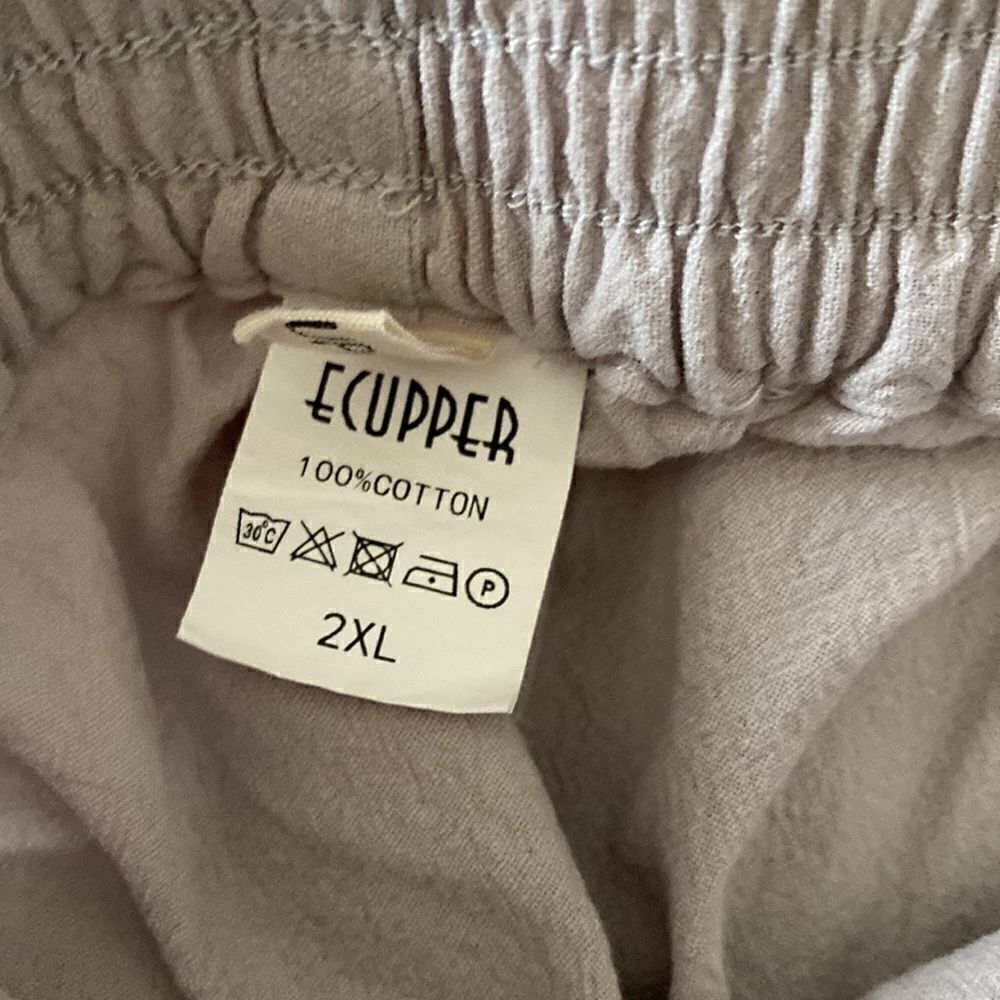 #134 ECUPPER cotton cropped pants - Picture 4 of 7
